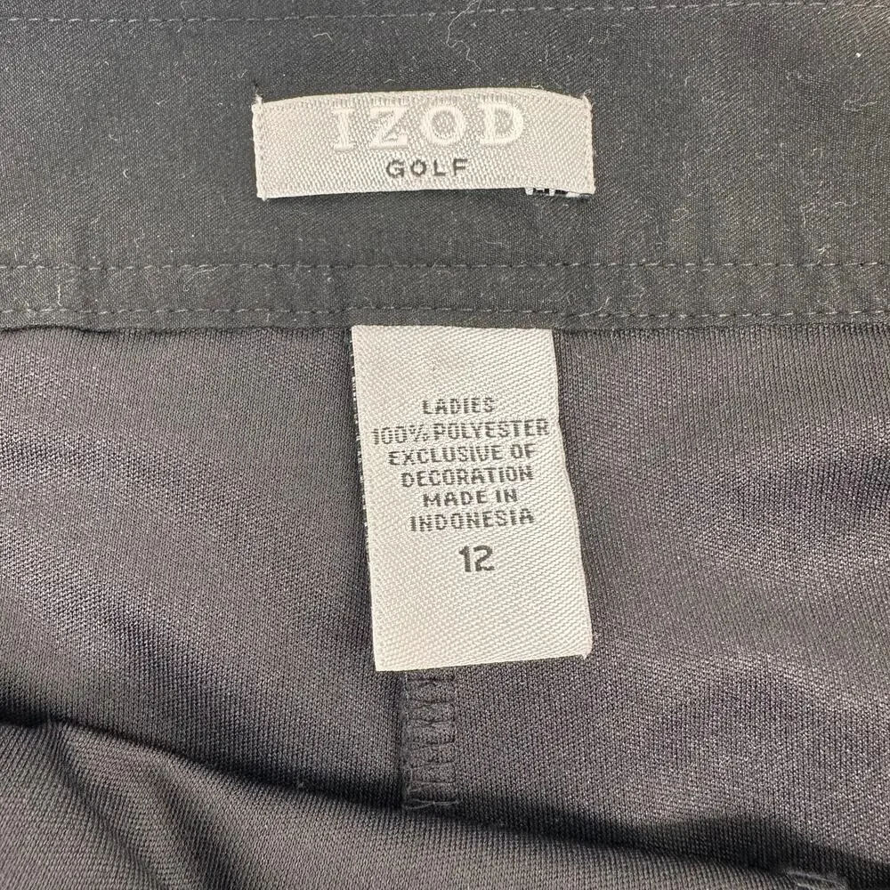 IZOD Black Golf Skort Women's Size 12 - Picture 8 of 10